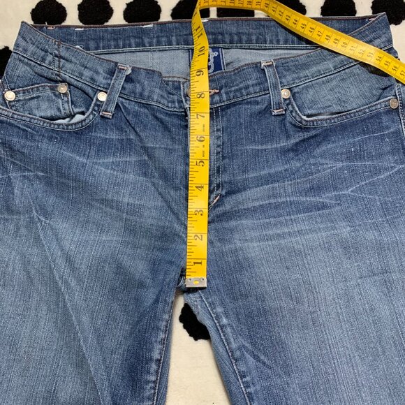 Victoria Beckham Rock & Republic Low Rise Distressed Denim Straight Leg Jeans - Picture 11 of 15